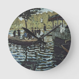 Claude Monet   La Grenouillere Round Clock