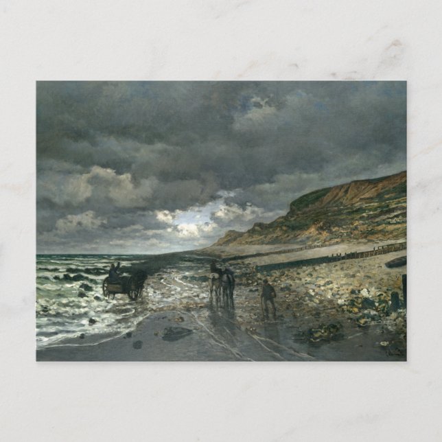 Claude Monet - La Pointe de la Hève at Low Tide Postcard (Front)
