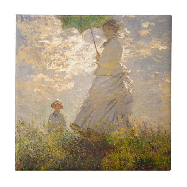 Claude Monet // La Promenade // Umbrella Tile (Front)