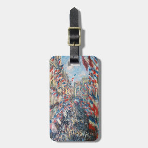 Claude Monet - La Rue Montorgueil - Paris Luggage Tag