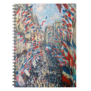 Claude Monet - La Rue Montorgueil - Paris Notebook