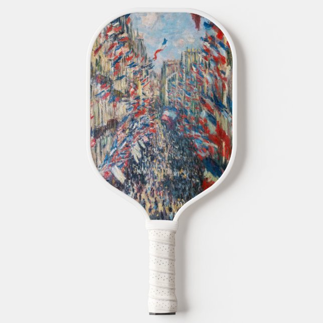 Claude Monet - La Rue Montorgueil - Paris Pickleball Paddle (Front)