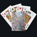Claude Monet - La Rue Montorgueil - Paris Playing Cards<br><div class="desc">La Rue Montorgueil a Paris fete du 30 juin 1878. By Claude Monet in 1878.</div>