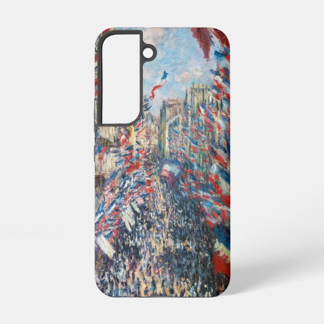 Claude Monet - La Rue Montorgueil - Paris Samsung Galaxy S22 Case (Back)