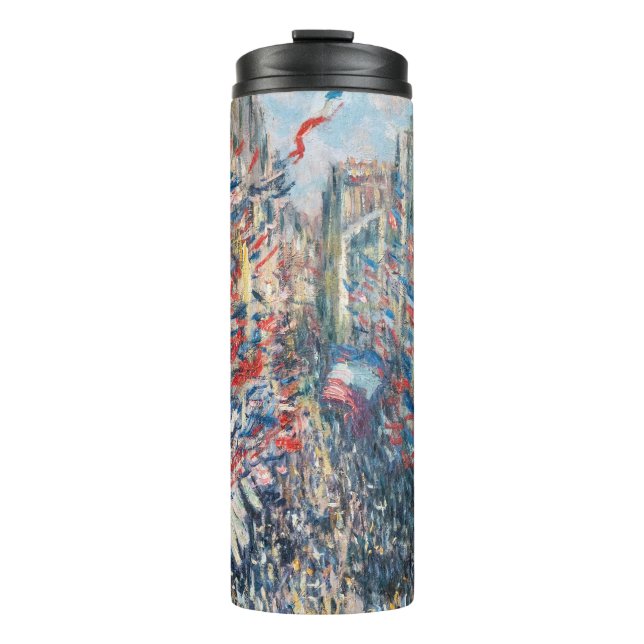 Claude Monet - La Rue Montorgueil - Paris Thermal Tumbler (Front)