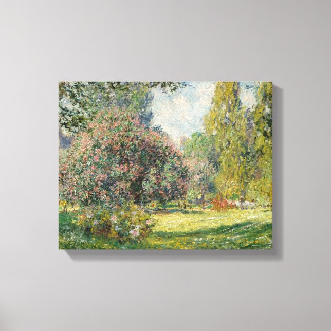 Claude Monet - Landscape: The Parc Monceau Canvas Print (Front)