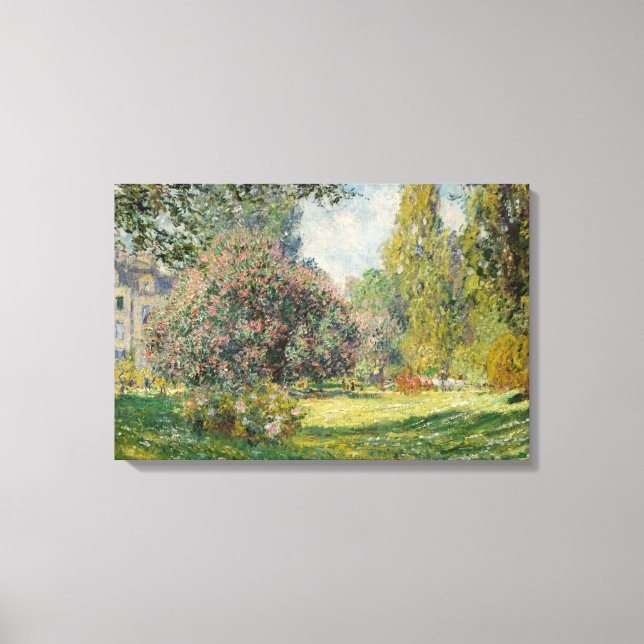 Claude Monet - Landscape: The Parc Monceau Canvas Print (Front)