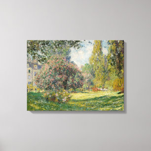 Claude Monet Landscape: The Parc Monceau Canvas Print