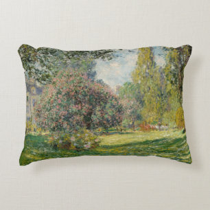 Claude Monet - Landscape: The Parc Monceau Decorative Cushion
