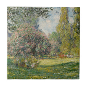 Claude Monet Landscape: The Parc Monceau Tile