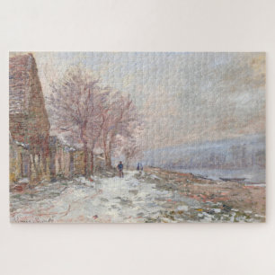 Claude Monet Lavacourt Winter Landscape Jigsaw Puzzle