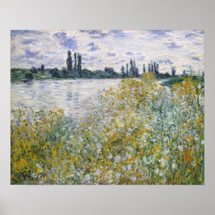 Claude Monet   �le aux Fleurs near V�theuil Poster
