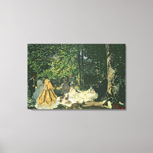 Claude Monet   Le Dejeuner sur l'Herbe, 1865-1866 Canvas Print