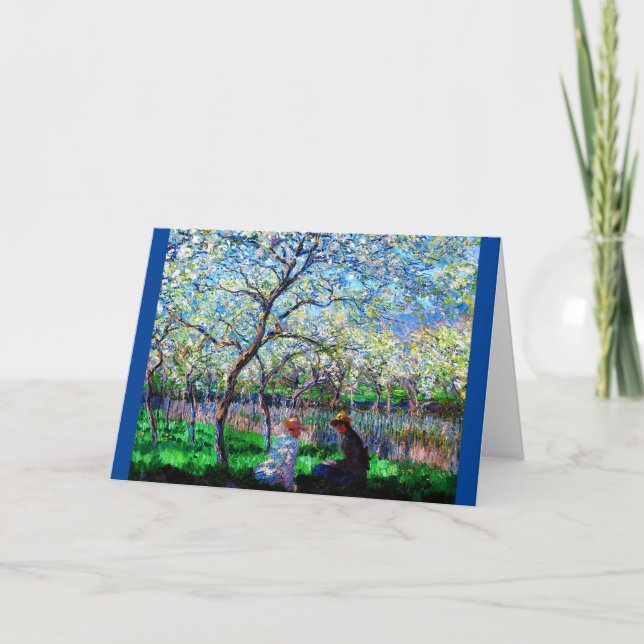 Claude Monet, Le Printemps, Impressionist Card (Front)