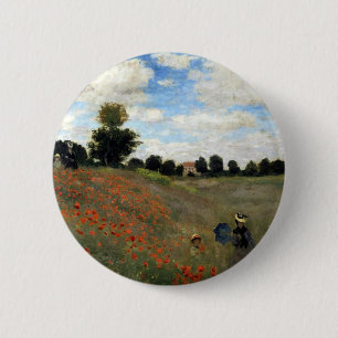 Claude Monet - Les Coquelicots 6 Cm Round Badge