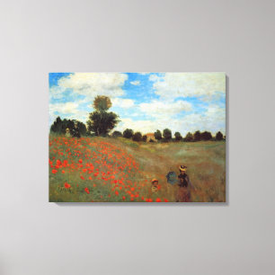 Claude Monet - Les Coquelicots Canvas Print