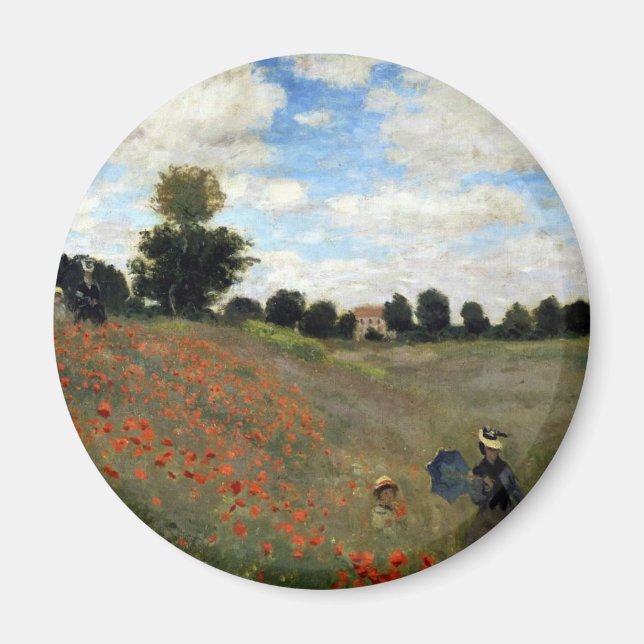 Claude Monet - Les Coquelicots Magnet (Front)