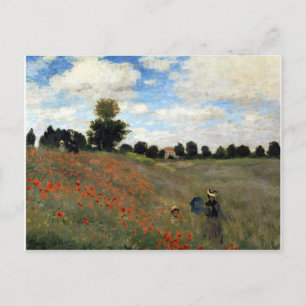 Claude Monet - Les Coquelicots Postcard