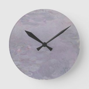 Claude Monet   Light-coloured Waterlilies Round Clock