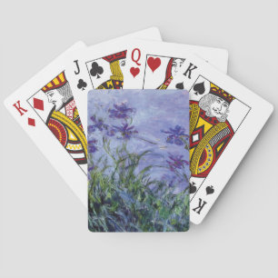 Claude Monet Lila Irises Playing Cards