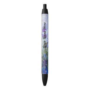 Claude Monet - Lilac Irises / Iris Mauves Black Ink Pen