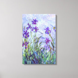 Claude Monet - Lilac Irises / Iris Mauves Canvas Print