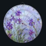 Claude Monet - Lilac Irises / Iris Mauves Dartboard<br><div class="desc">Lilac Irises / Iris Mauves - Claude Monet, 1914-1917</div>