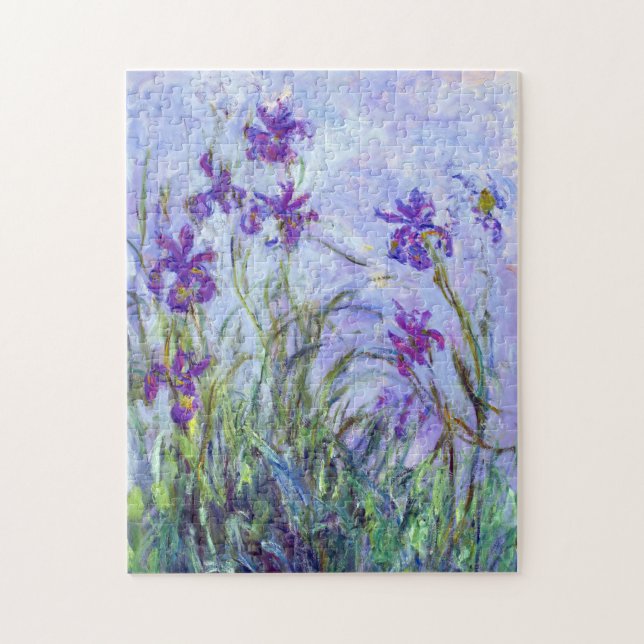 Claude Monet - Lilac Irises / Iris Mauves Jigsaw Puzzle (Vertical)