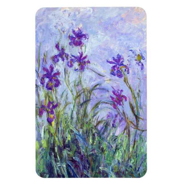 Claude Monet - Lilac Irises / Iris Mauves Magnet (Vertical)