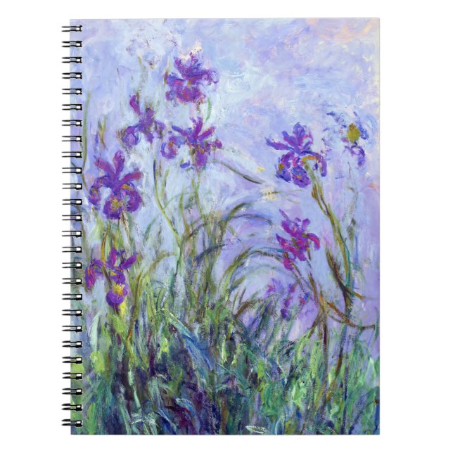 Claude Monet - Lilac Irises / Iris Mauves Notebook (Front)
