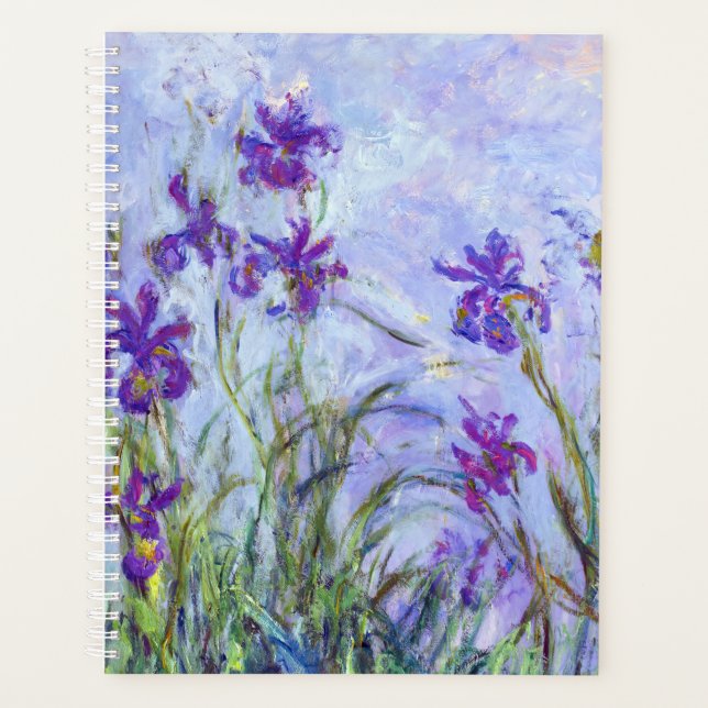 Claude Monet - Lilac Irises / Iris Mauves Planner (Front)