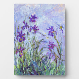 Claude Monet - Lilac Irises / Iris Mauves Plaque
