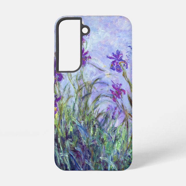 Claude Monet - Lilac Irises / Iris Mauves Samsung Galaxy S22 Case (Back)