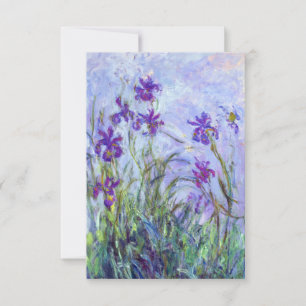 Claude Monet - Lilac Irises / Iris Mauves Thank You Card