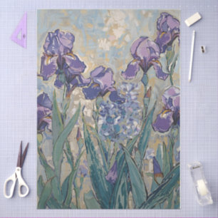 Claude Monet - Lilac Irises / Iris Mauves Tissue Paper