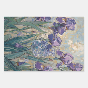 Claude Monet - Lilac Irises / Iris Mauves Wrapping Paper Sheet