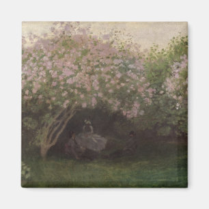 Claude Monet   Lilacs, Grey Weather, 1872 Magnet