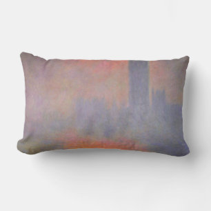 Claude Monet London Houses of Parliament UK Lumbar Cushion