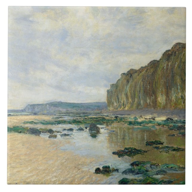 Claude Monet - Low Tide at Varengeville Tile (Front)