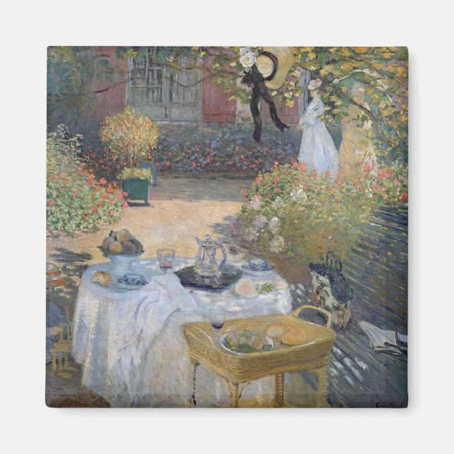 Claude Monet | Luncheon: Monet's garden Argenteuil Magnet (Front)