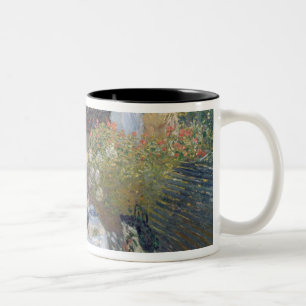 Claude Monet   Luncheon: Monet's garden Argenteuil Two-Tone Coffee Mug