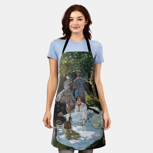Claude Monet - Luncheon on the Grass, Right Panel Apron (Worn)