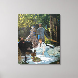 Claude Monet - Luncheon on the Grass, Right Panel Canvas Print