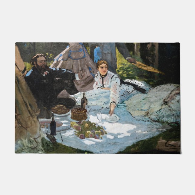Claude Monet - Luncheon on the Grass, Right Panel Doormat (Front)