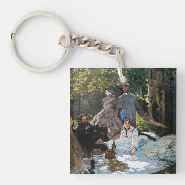 Claude Monet - Luncheon on the Grass, Right Panel Key Ring (Front)