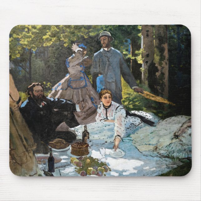 Claude Monet - Luncheon on the Grass, Right Panel Mouse Mat (Front)