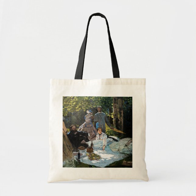 Claude Monet - Luncheon on the Grass, Right Panel Tote Bag (Front)