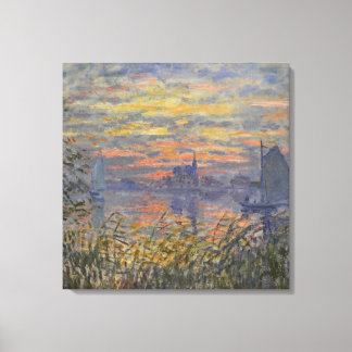 Claude Monet- Marine View With A Sunset Canvas Pri
