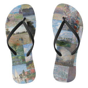 Claude Monet - Masterpieces Patchwork Flip Flops