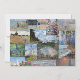 Claude Monet - Masterpieces Patchwork Invitation
